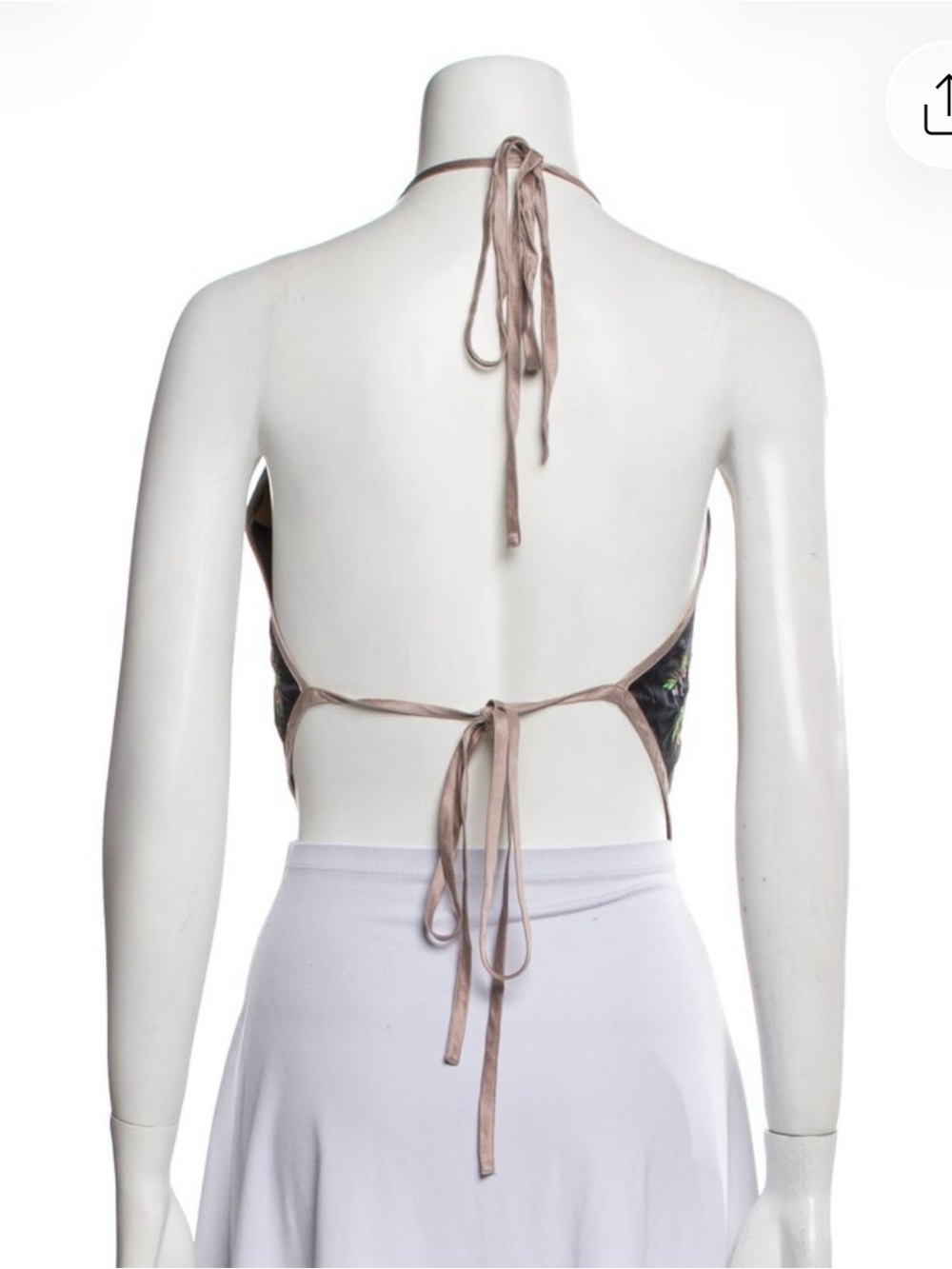 Kenzo Backless silk halter - Picture 3 of 3
